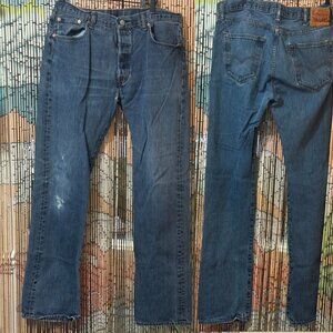 Levi's 501 100% Cotton Denim Jeans, Levi Strauss & Co., W 38 | L 36, Circa 2017